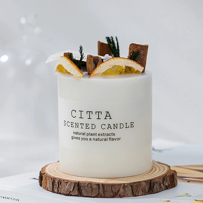 Top Sale Factory Supply Dry Flower Good Looking Home Decoration Beautiful Fragrance Organic Soy Max Scented Candle