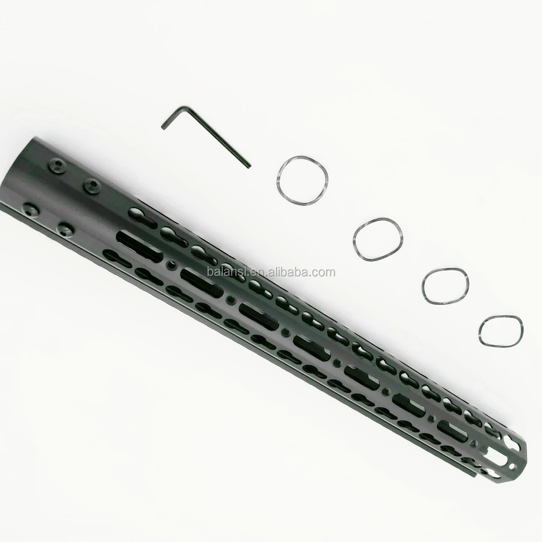 15 inch keymod ar15 tactical .223 5.56 handguard Free Float Slim ar 15 Handguard Quad for M4 M16