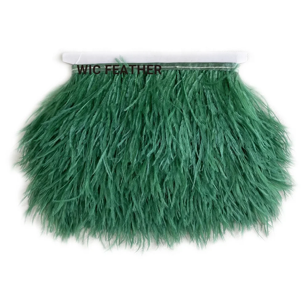 8 10 15 18 cm Top Long Natural Colorful Wholesale Wedding Clothing Decoration Customized Lace Dyed Ostrich Feather Trim Fringe