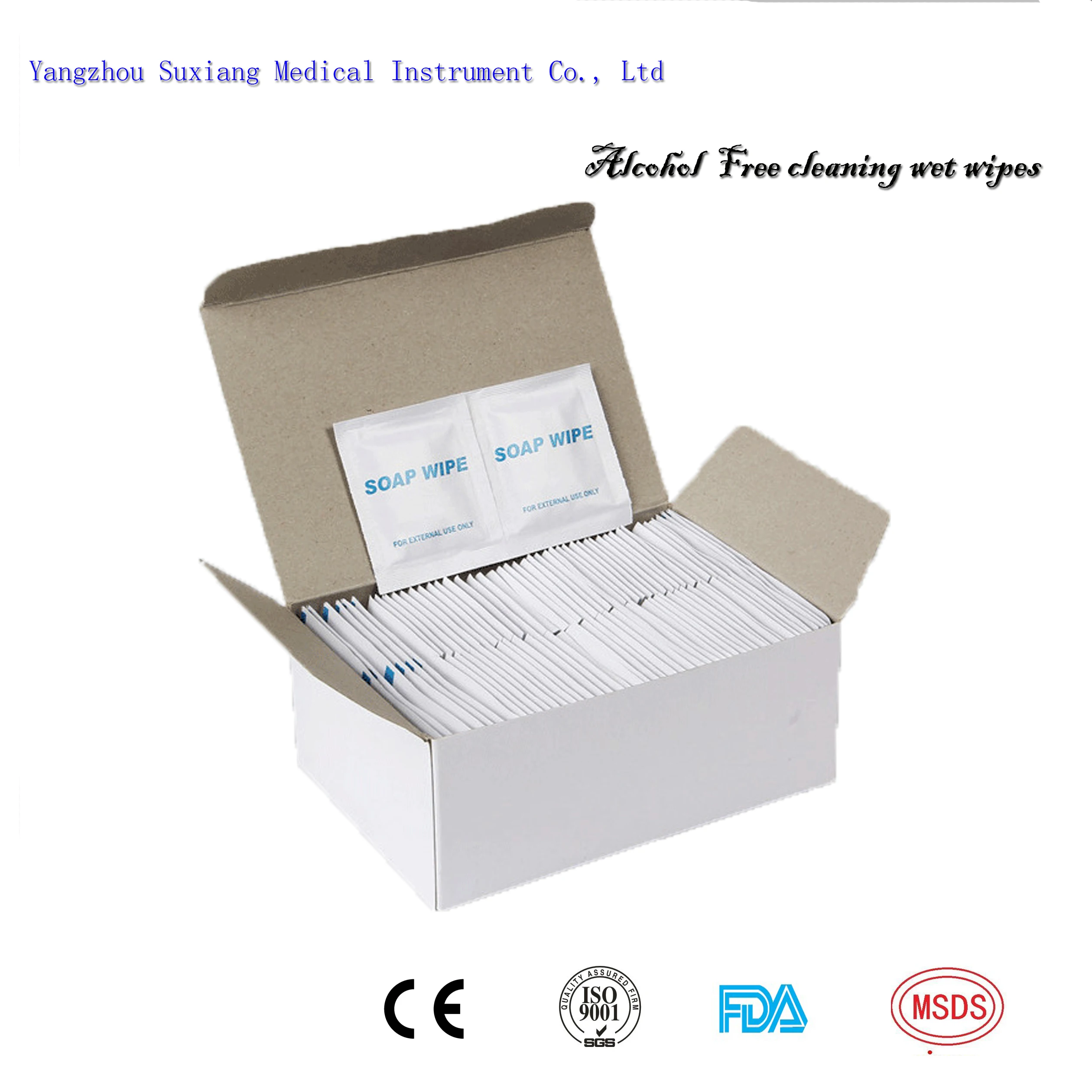 Alcohols Free Hand Wash Cleaning Soap Wet Wipes 120*150mm