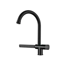 Tiktok New Design SUS 304 Stainless Steel Rotatable Brushed Silver Waterfall Kitchen Sink Faucet