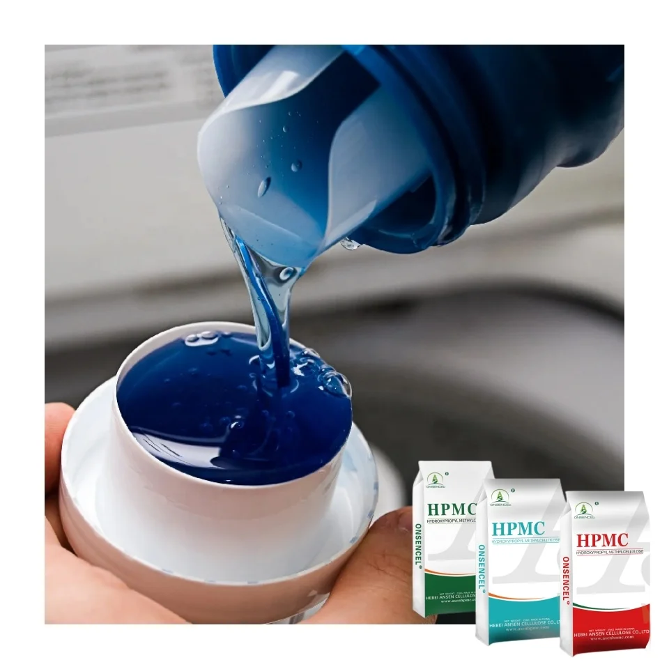 Chinese manufacturer Ansen hpmc powder detergent thickener for liquid detergents cleaning high viscosity