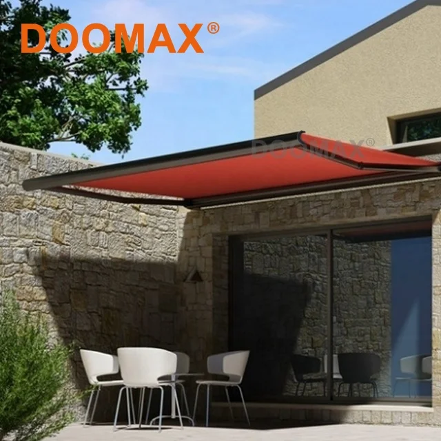 Automatic Retractable Aluminum Door Awning Folding Led Markise