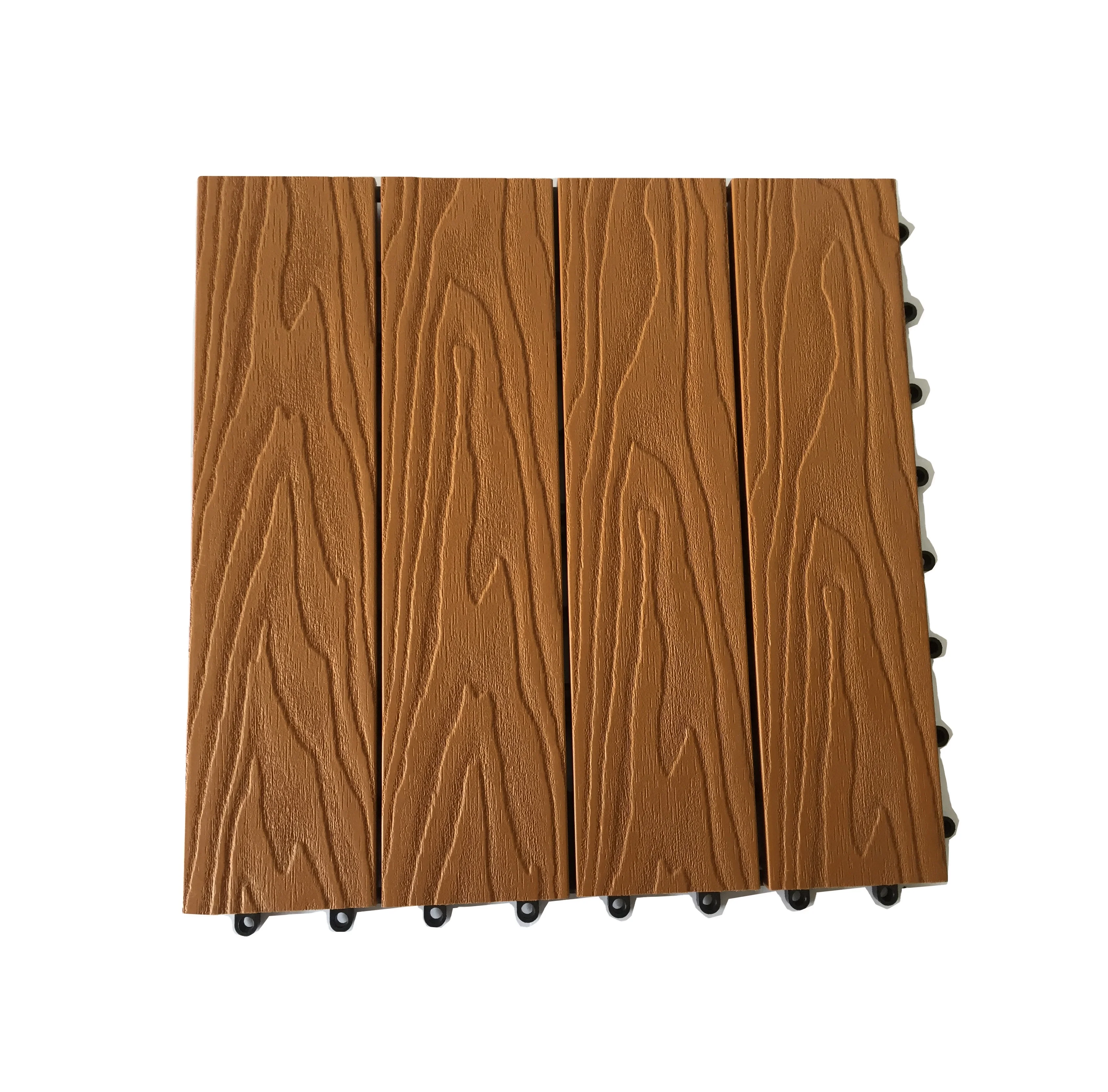 Aolo  new design wpc  3D embossing composite deck tiles