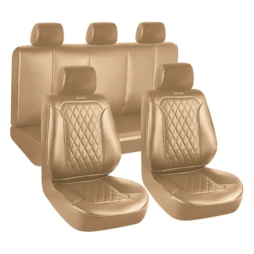 Full Set Universal Pvc Leather Car Seat Cover With Car Seat Cushion Cover Car Seat