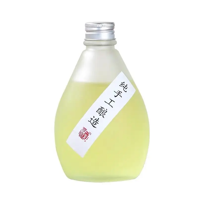 Wholesale 280ml 350ml 500ml clear glass bottles for juice