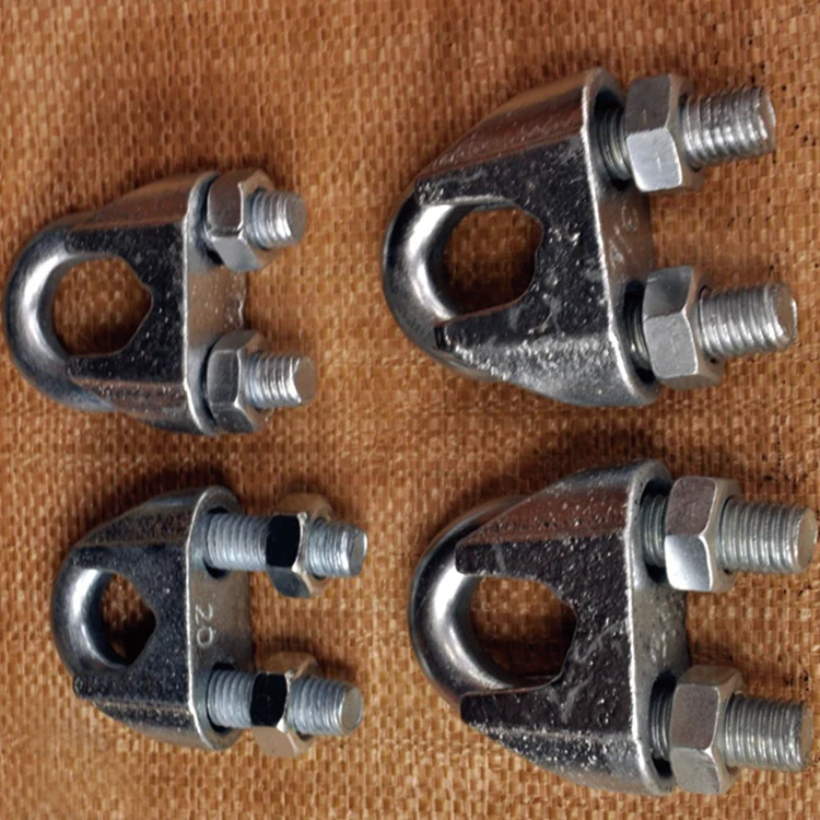 Hardware Rigging stainless steel cable wire rope clamp DIN741