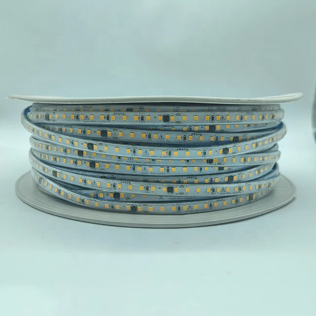 220V SMD2835 120LED 10cm per cut outdoor waterproof No-drive self-adhesive Line strip light