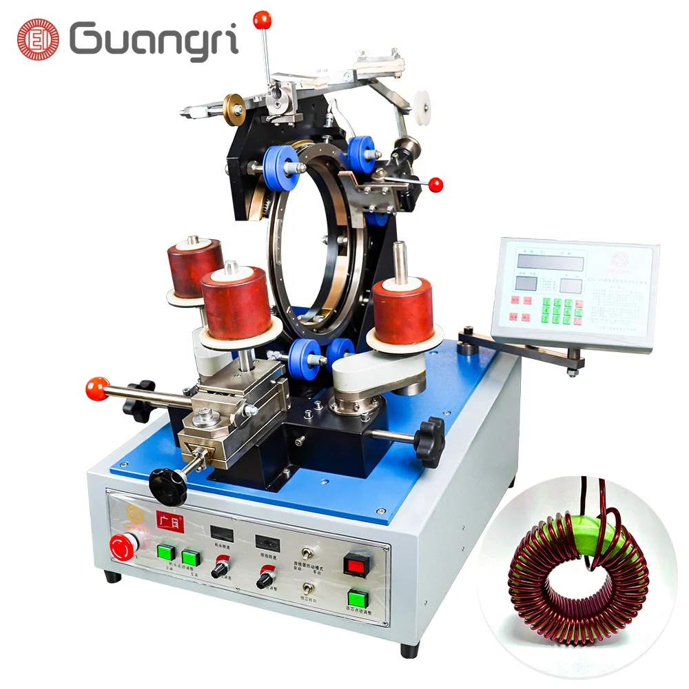 Tabletop Gear Toroidal Core Self-coupling Transformer Speaker Manufacturer Equipment Choke Coil Winding Machine