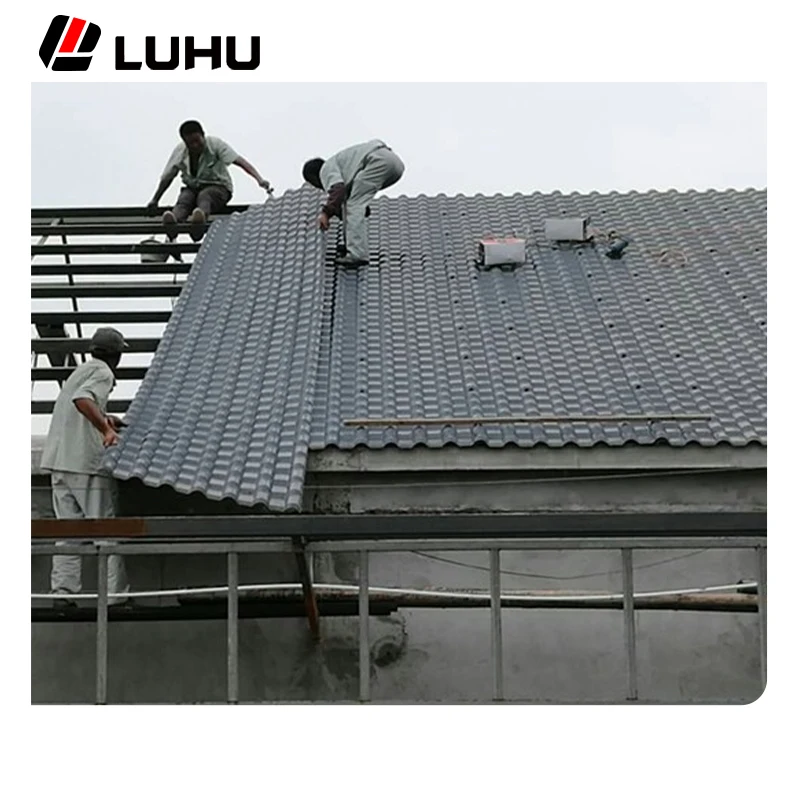 Wholesale Roofing Tiles anti corrosion PVC Roof Sheet Insulated ASA Synthetic Resin Tile