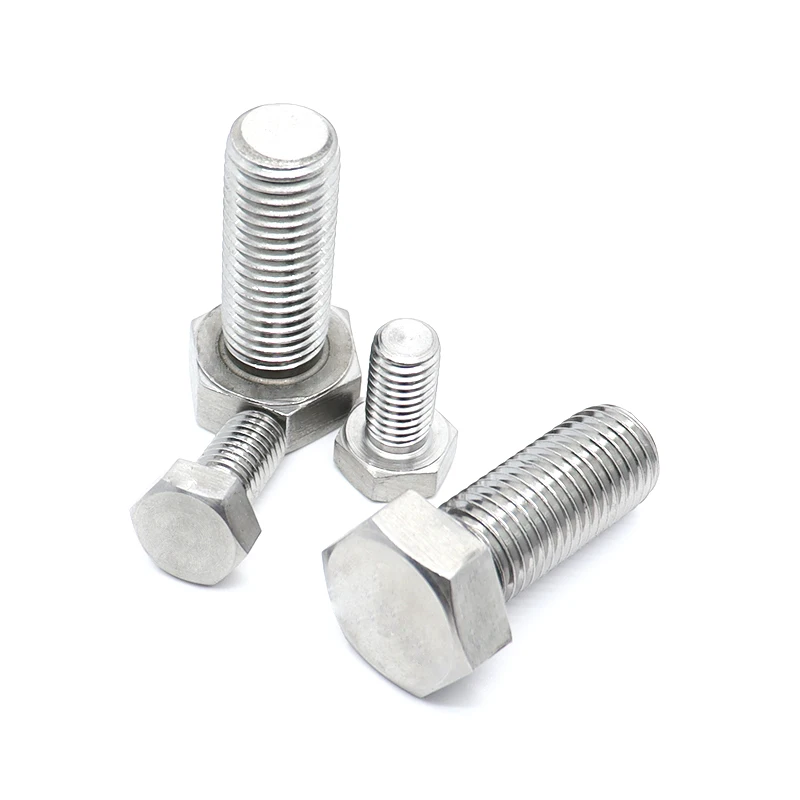 Duplex steel F60 / S32205 hexagon head bolt DIN933, GB / t5783, ISO4017, DIN EN ISO 4017, ANSI 18.2.3.1m, m6-m80