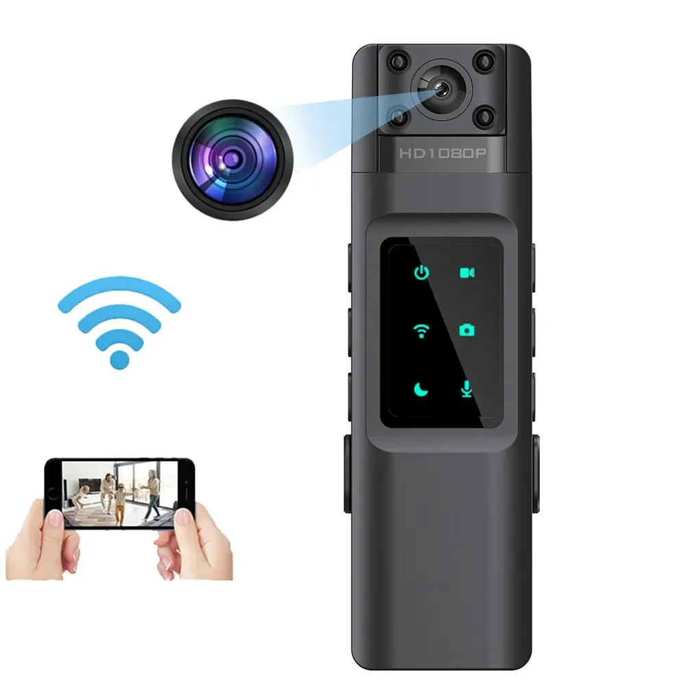 Горячая продажа HD 1080P мини Wi-Fi видеорегистратор камера 180 градусов реальный объектив видеозапись с обнаружением движения спортивная видеокамера