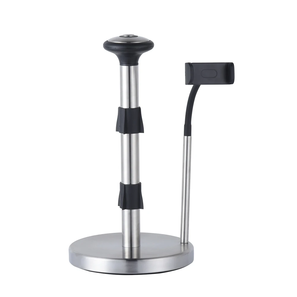 Новый дизайн, рулон кухонных полотенец, Забавный стоящий держатель для бумаги с держателем для телефона, держатель для ipad TH029K