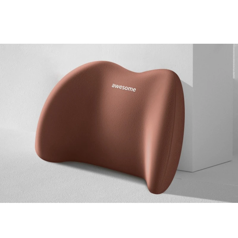 Memory Foam Back Support Pillow Lumbar Support Pillow for Car Car Headrest Kit Seat Neck Car Pillow Box Black Neck Cushion