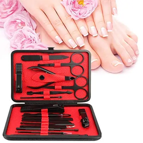 18 in 1 Stainless Steel Professional Foot Bath Spa Pedicure Nail Scissors Grooming Pedicure Kit