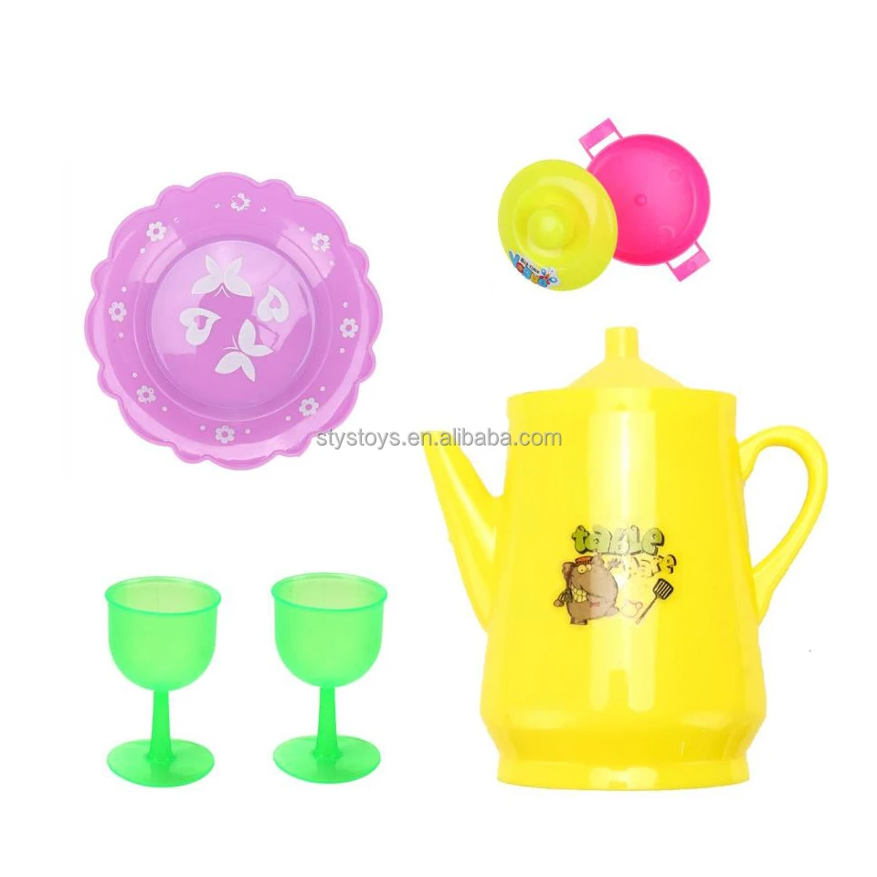 Miniature Food Cooking Toys Mixed Pretend Cookware Dollhouse Kitchen Accessories for Kids