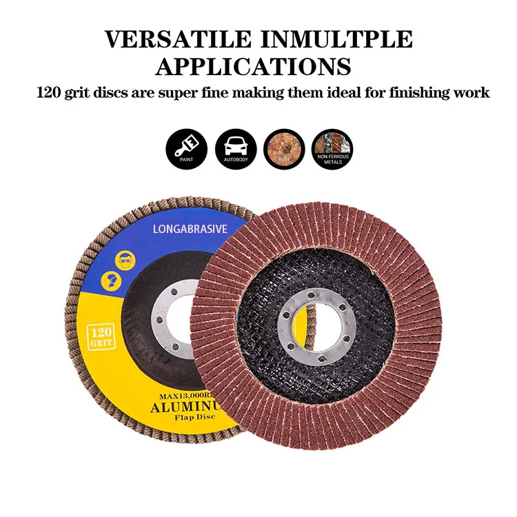 flap disco 115mm Grit 36-240 aluminum oxide Flap disk for wood