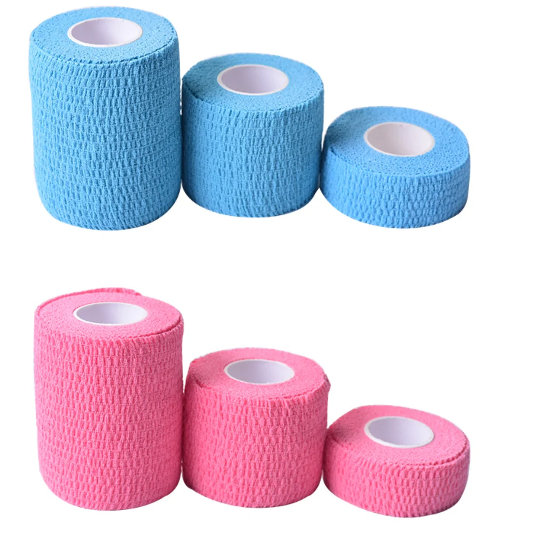 Custom logo medical single use 2.5x4.5m cotton colorful self-adhesive cohesive crepe bandage for animals and pets