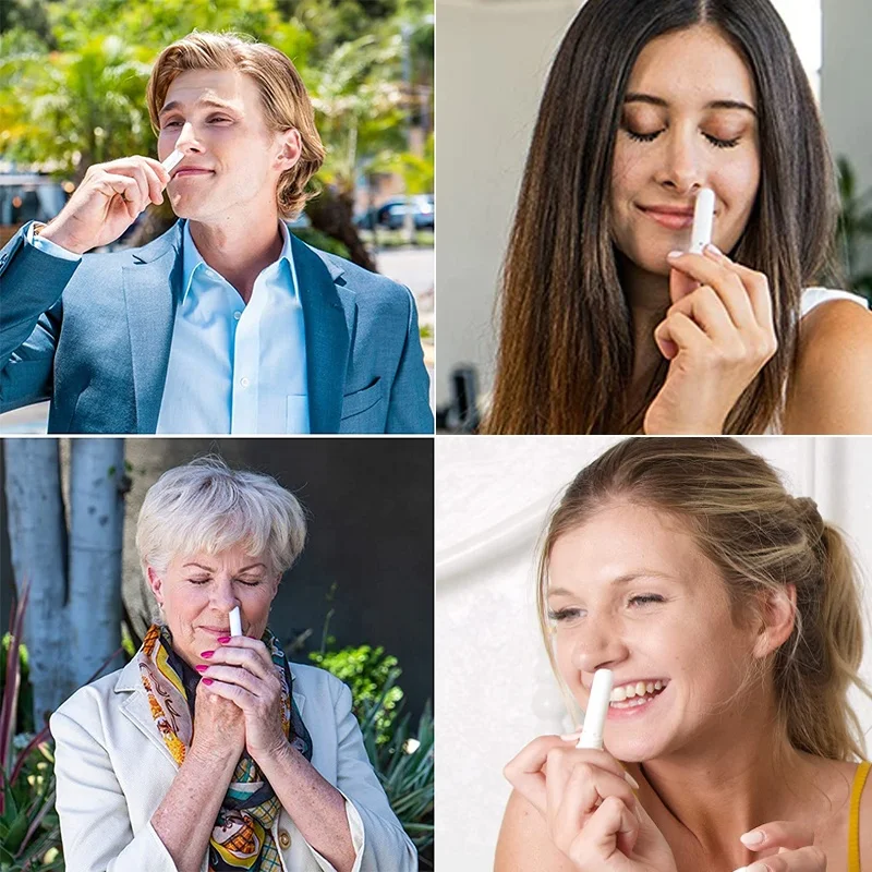 Private Label Nasal Stick (3 Pack) Enhances Breathing Aromatherapy Inhaler Made with Essential Oils + Menthol (Tropical)