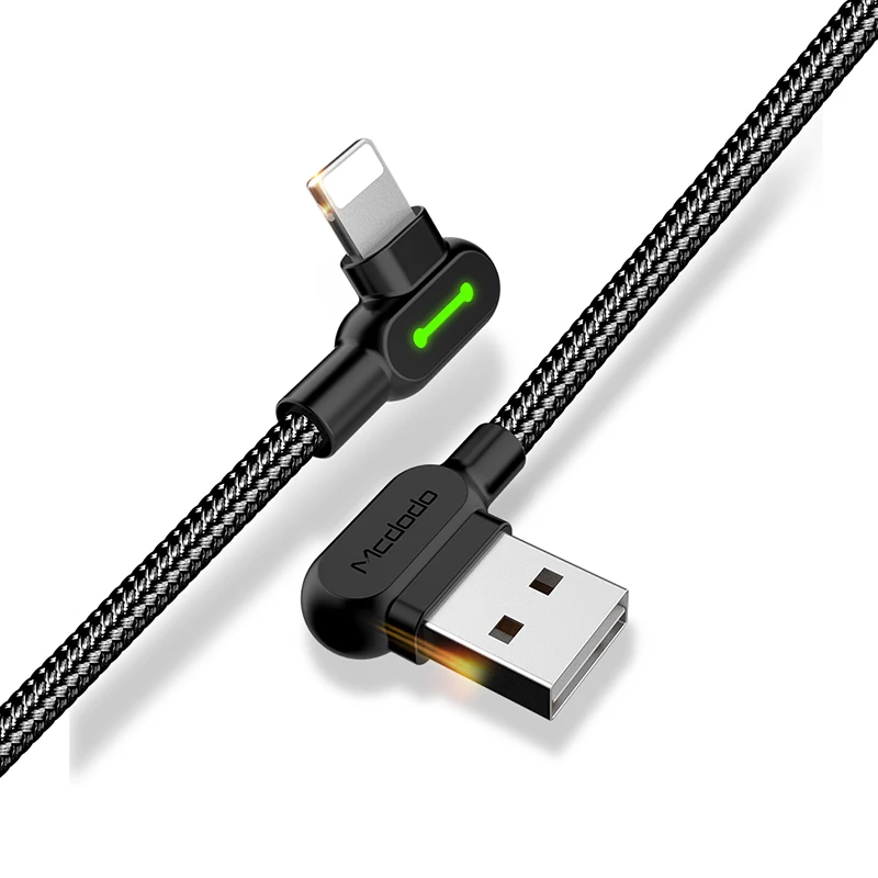 1,2 m для iPhone двойной локоть usb-кабель для IP 7 Plus 11 Дата-кабель для быстрой зарядки и правый угол кабель зарядного устройства для телефона Шнур кабель для передачи данных