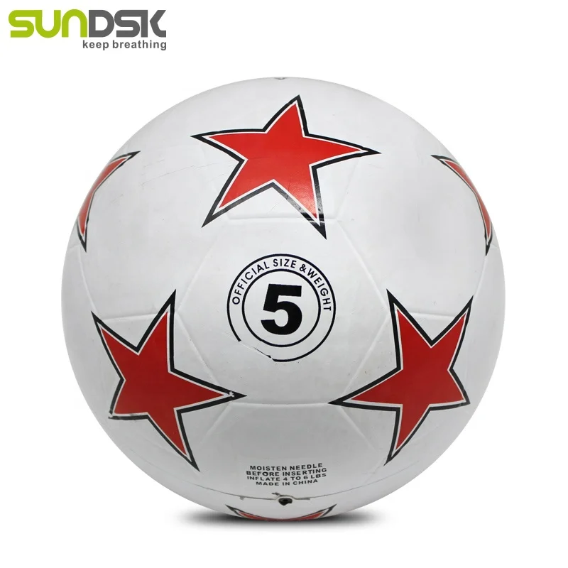 Hot sale rubber football 32 panel size 5 soccer ball for promotion
