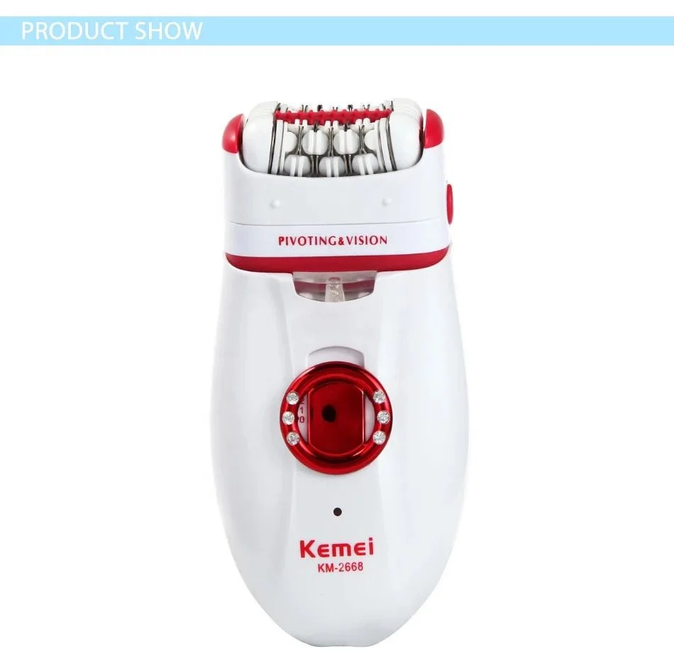 Kemei KM-2668 Леди тела выскабливание Бритвы Женская бритва для волос epilater 2
