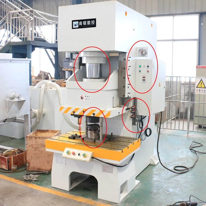 Nadun hot-selling 125 ton iron hole punch sheet metal punching machine 5.5 inches stroke 3 PH CE ISO approved