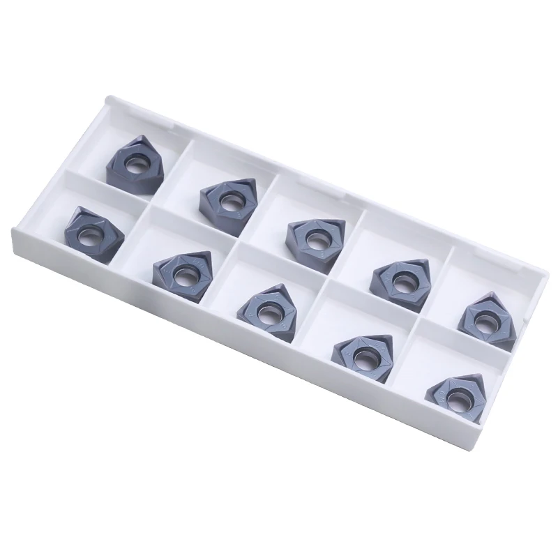 Zhuzhou OEM Heavy cutting fast feed milling blade WNMU080608 EN-JGM double sided six tip stainless steel special