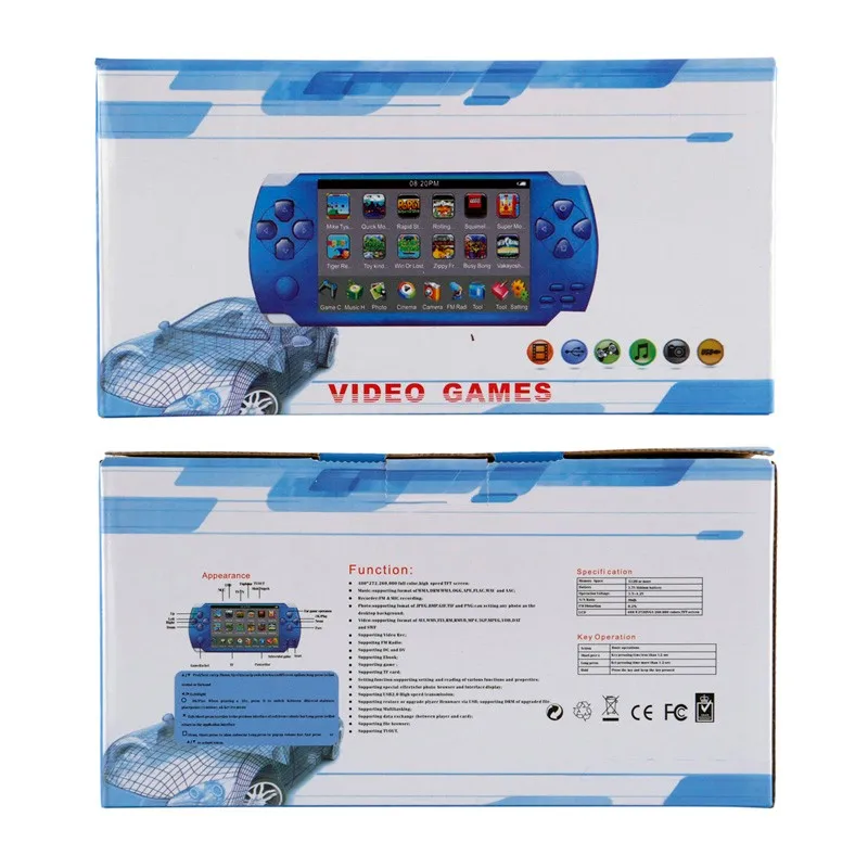 
4.3 Inch 8GB 64Bit Portable Handheld Game Player Built-in 500 Childhood Classic Games Retro Video Game Console 