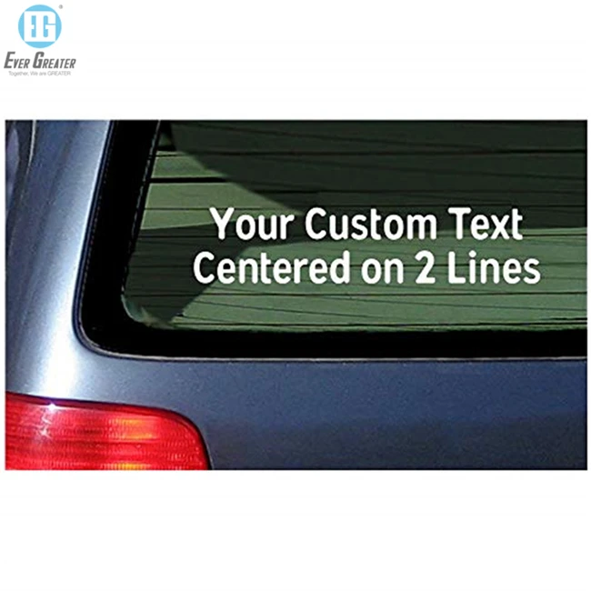 Anime Car Custom Die Cut Out LOGO Letter Top UV Weather Resist Window Transfer Vinyl Car Decals