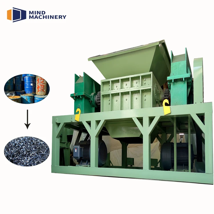 2024New High Capacity Automatic Wood Pallet Chipper Double Shaft Shredder Sawdust Machine