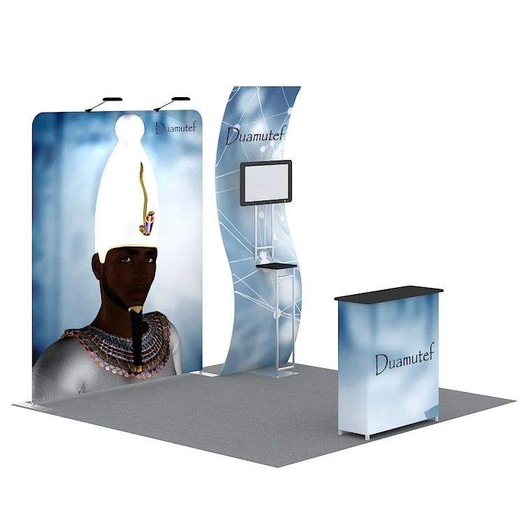 Индивидуальный принт простой дизайн легкий вес портативный алюминиевый модульный 10x10 выставочный стенд