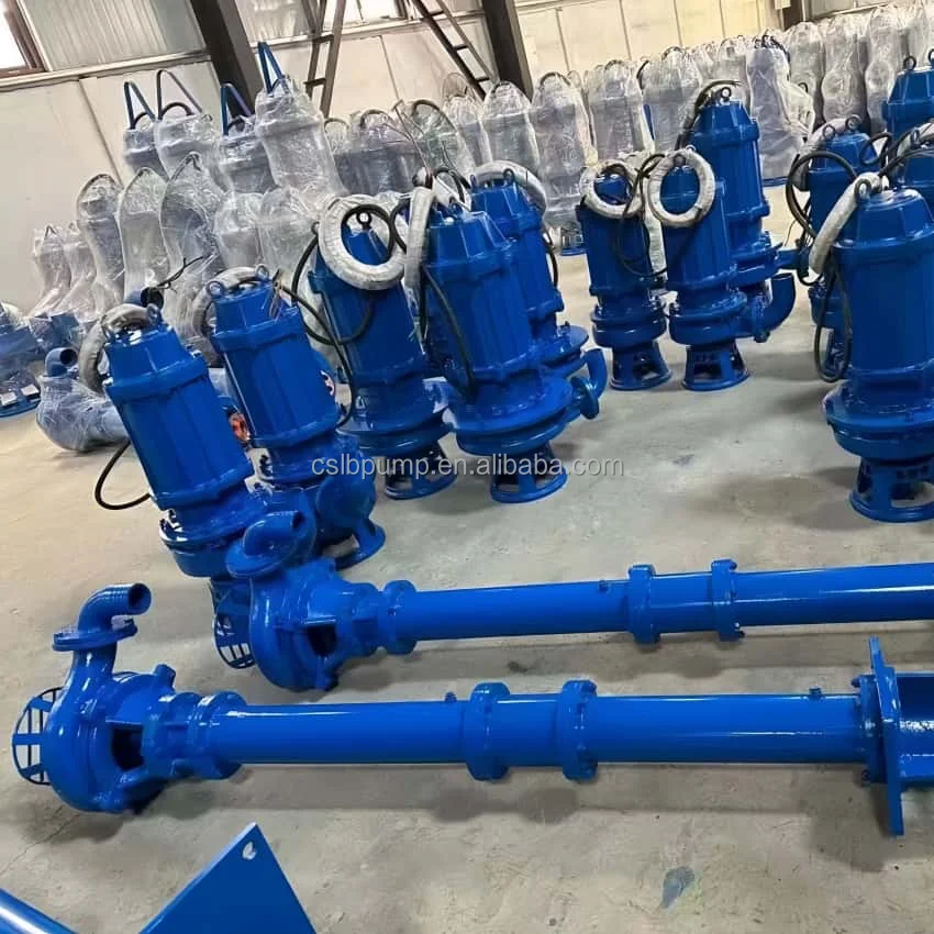Heavy duty centrifugal high-pressure vertical electric submersible pump, 8-inch 6-inch mud dredger pump
