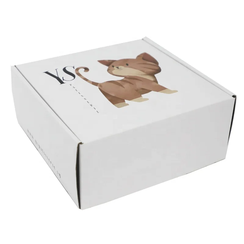 Forests Custom Printing Blue White Ivory Board Box With Stamp Logo Luxury Mailer Box Shopping Box For Jewelry