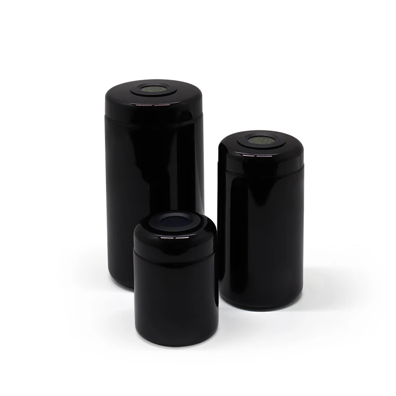 High Tech 10ml 150ml 30ml 50ml 100ml Dark Violet Stash UV Glass Jar with Humidity thermometer