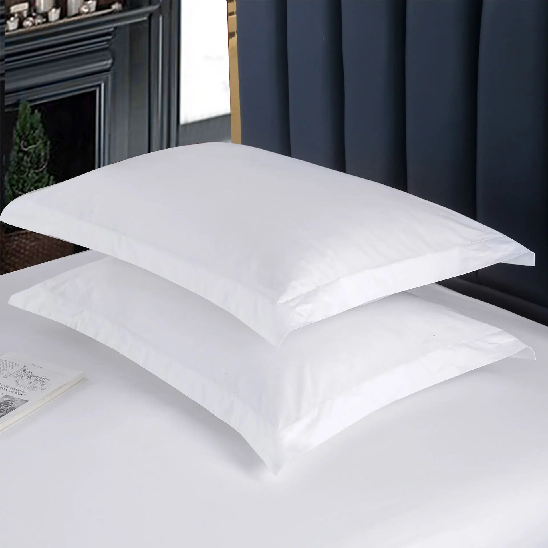 Luxury Hotel Linen Bedding Single Size 200TC 100% Cotton Bedsheet Hotel Bedding Sets