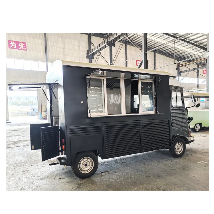 Mobile Street Electric Food Trucks Fully Equipped Snack Kiosk For Coffee Pizza Other Foods With Full Kitchen