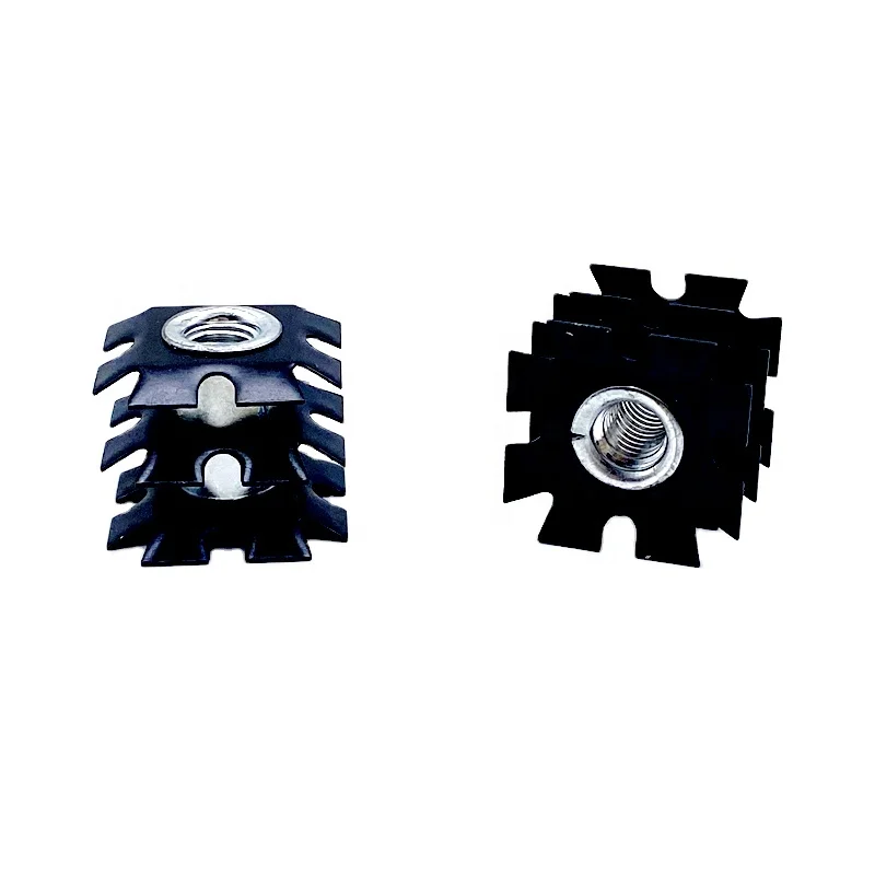 China factory price M5 M6 M8 M10 M12 tube connecting nut 1/4 3/16 5/16 3/8 crown nut star threaded tube insert nut