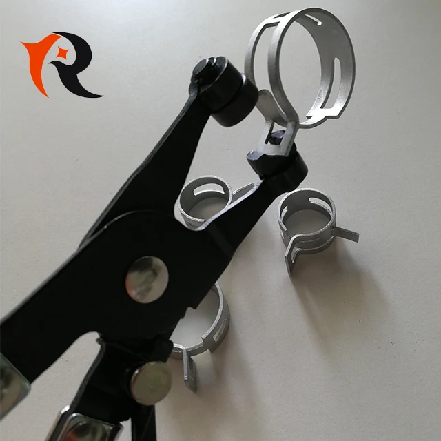 Dacromet plated tension spring band hose clips hose clamps