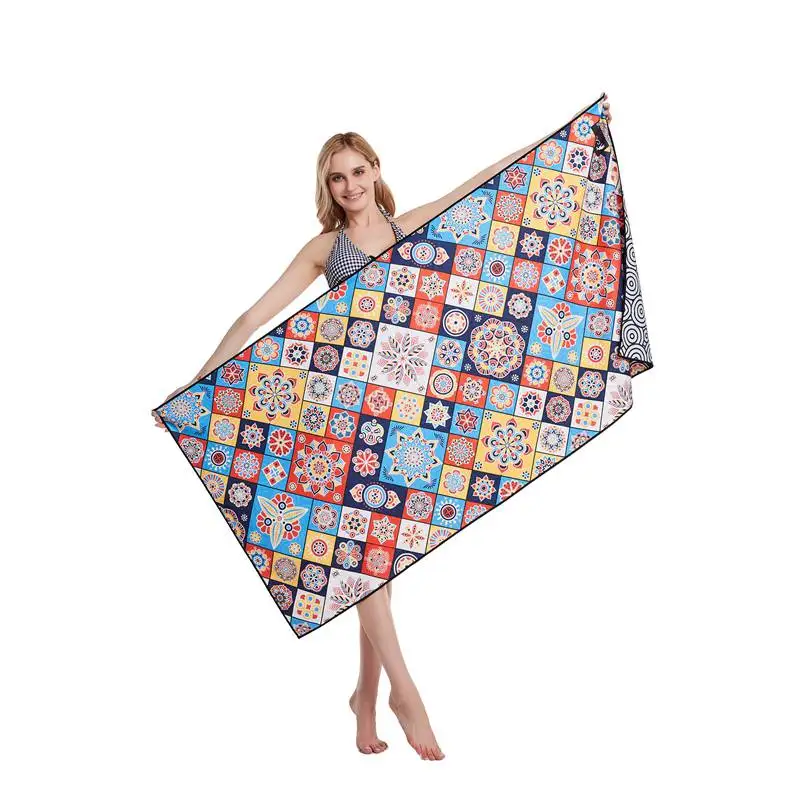 High quality eco waffle beach towel sand proof