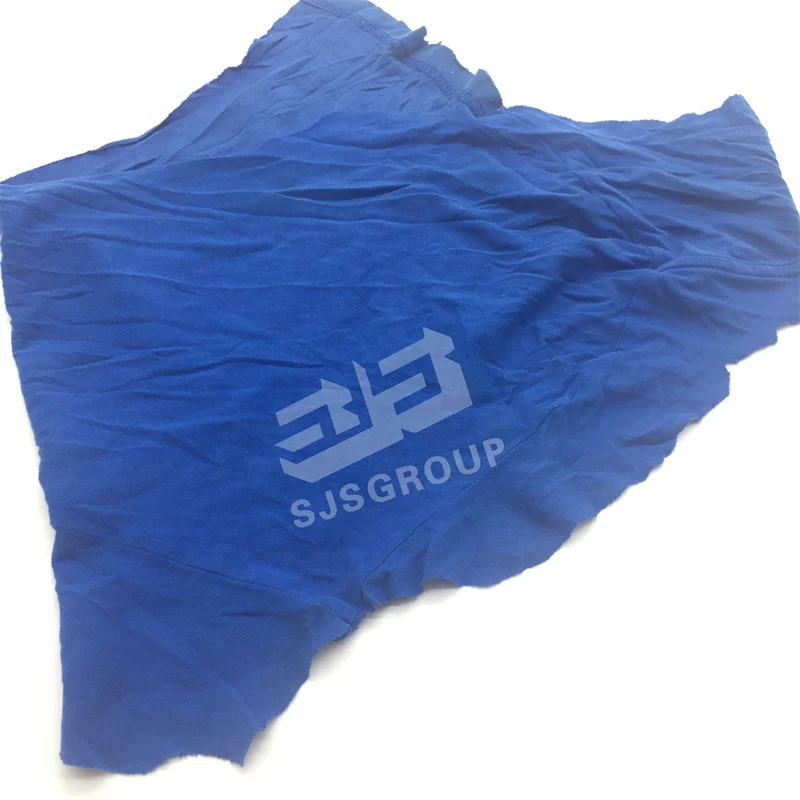 Customized size red Industrial used t shirt cotton wiping rags t-shirts cotton rags cleaning tshirt rags