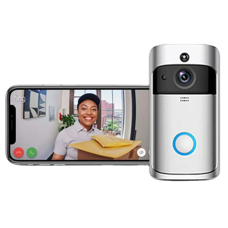 HD видео-телефон двери дверной звонок Домофон Система контроля доступа беспроводной водонепроницаемый ИК-камера ночного