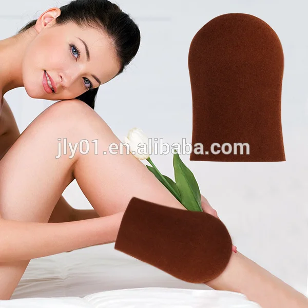 Self tan applicator mitt/reusable tanning glove/self tanne for sunless fake and tanning lotion,cream,mousses