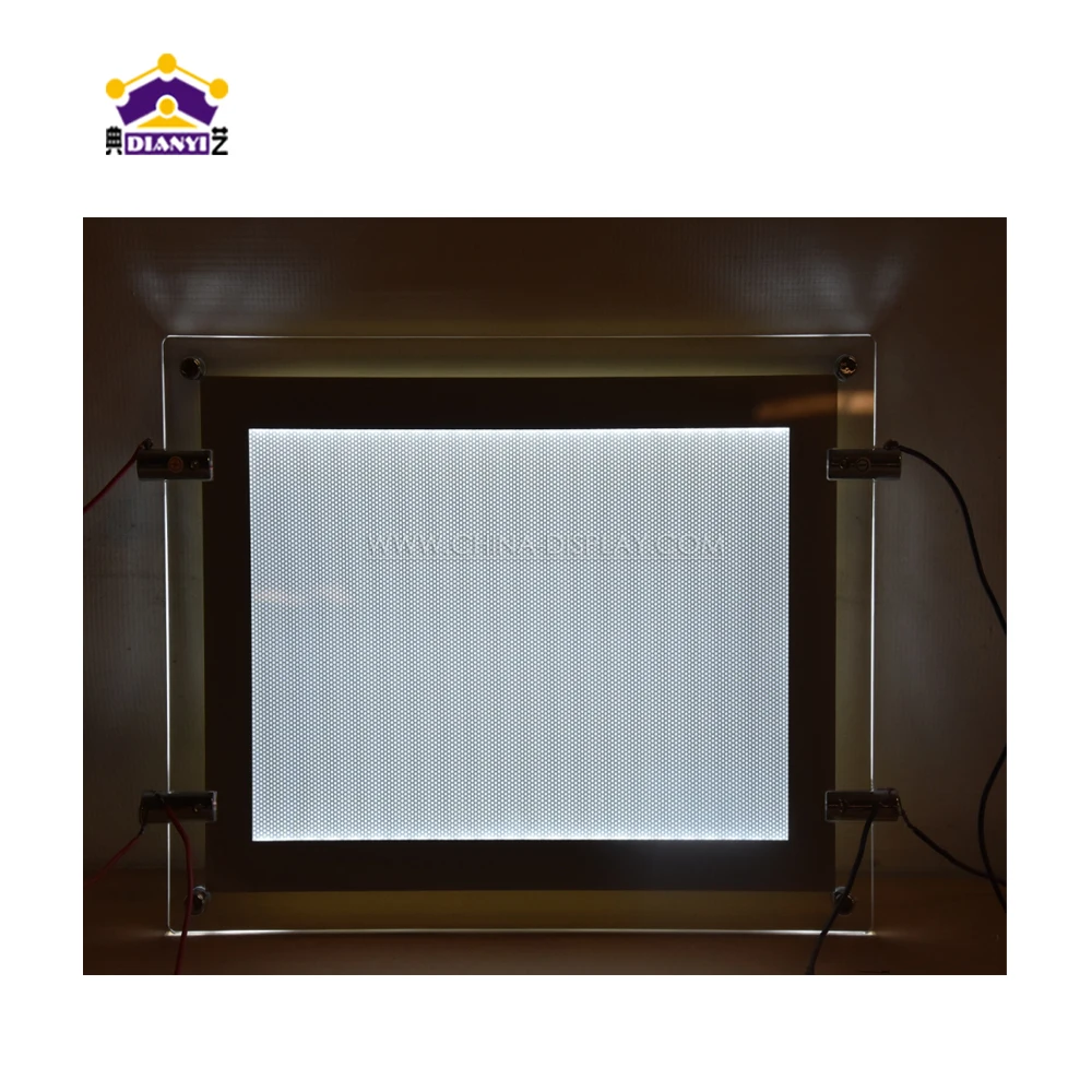 Custom Lights A3 A4 Led Frame Lights Sale Sign Board Hanging Estate Agent Led Window Display Advertising Acrylic Light Box