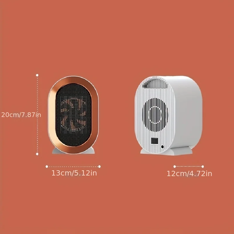 Portable mini PTC Ceramic camping space winter fan warm air blower electric heater for Home room desktop