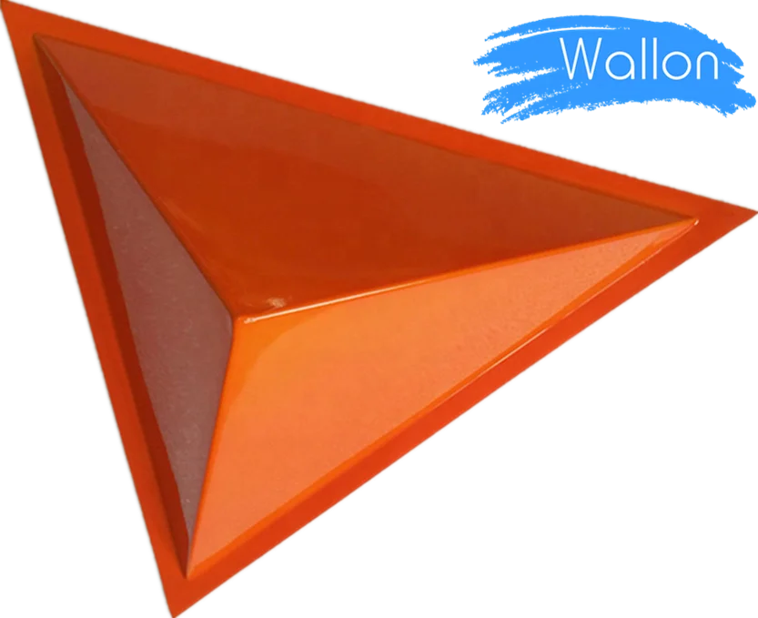 Textured Accent Wall Panels PVC Ceiling 3D Embossed Wall Outdoor Triangle Pattern