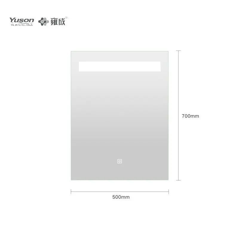 YUSON YS57095 Anti-fog Function 5mm Double Screen Touch round design led mirror bathroom