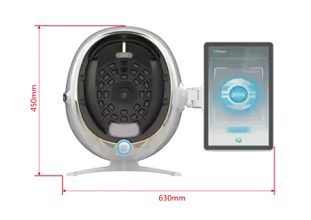 Wholesale AI visia Skin analyzer Digital Facial 3d scanner 5 spectrum magic mirror with pad Facial Analyzer Skin Analyzer