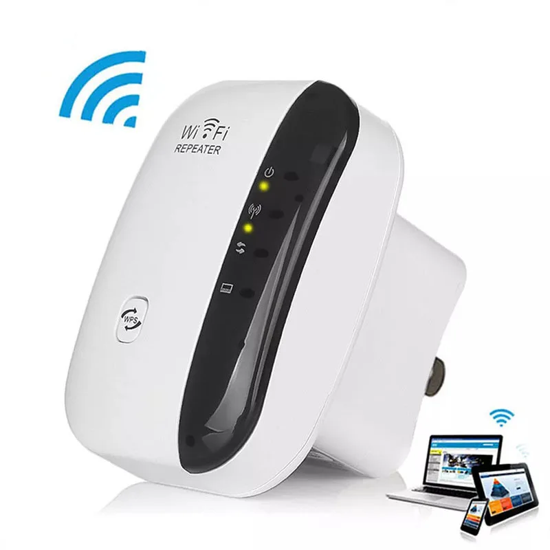 Indoor Wireless Wifi Repeater Antennas Signal Booster Amplifier WPS Network Long Range Wifi Extender