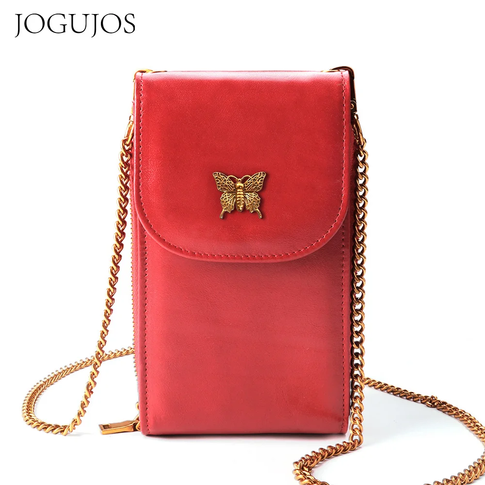 Fashion Casual Ladies Cell Phone Crossbody Mobile Phone Bags Leather Crossbody Bag Women